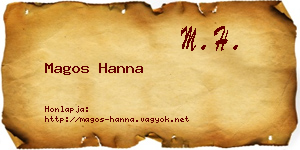 Magos Hanna névjegykártya